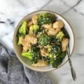 Sauteed Broccoli with Grilled Chicken